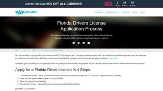 Florida Drivers License Application Process - Aceable