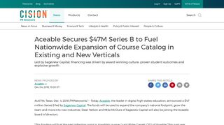 Aceable Secures $47M Series B to Fuel Nationwide Expansion of ...