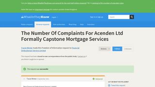 The Number Of Complaints For Acenden Ltd Formally Capstone ...