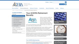 Your ACERA Retirement Benefits - ACERA