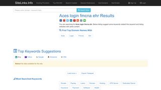 Aces login fmcna ehr Results For Websites Listing - SiteLinks.Info