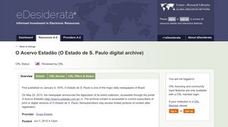O Acervo Estadão (O Estado de S. Paulo digital archive) | eDesiderata