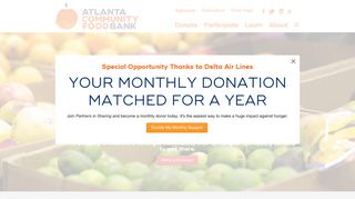 Atlanta Community Food Bank: Homepage