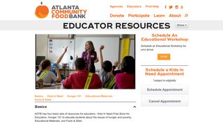 Educator Resources | Atlanta Community Food Bank