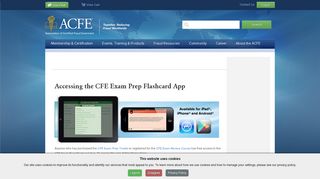 Accessing the CFE Exam Prep Flashcard App