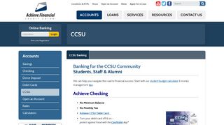 Achieve Financial Credit Union - CCSU