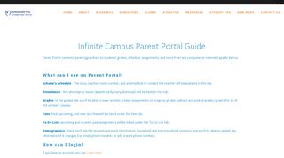 Infinite Campus Parent Portal — Achievement First Amistad High School