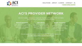 Providers - ACI Specialty Benefits