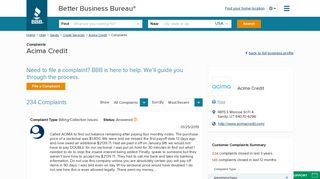 Acima Credit | Complaints | Better Business Bureau® Profile