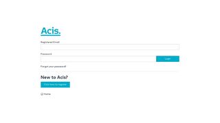 Sign In. - Acis portal