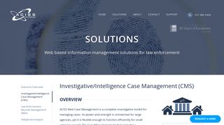 Investigative/Intelligence Case Management ... - ACISS Systems, Inc.