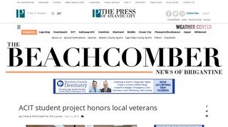 ACIT student project honors local veterans | Brigantine ...