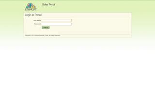 Login to Portal: Sales Portal