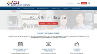 ACLS Renewal Online | ACLS Certification Institute