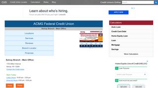 ACMG Federal Credit Union - Solvay, NY - Credit Unions Online