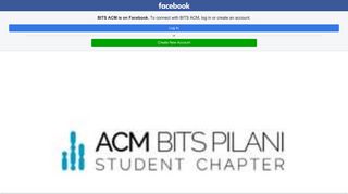 BITS ACM - Home | Facebook