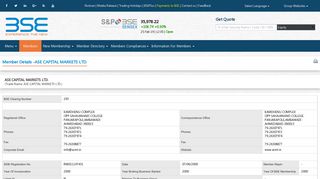 BSE Ltd-Member Database