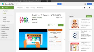 Auditions & Talents | ACMODASI - Apps on Google Play