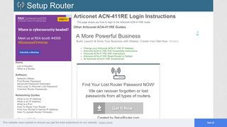Login to Articonet ACN-411RE Router - SetupRouter