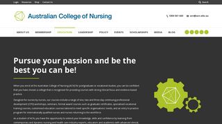 Education - Australian College of Nursing