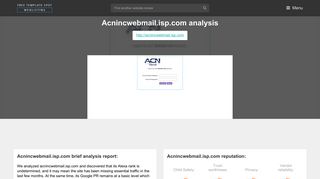 Acninc Webmail Isp. acninc.net Login - FreeTemplateSpot
