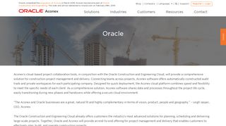 Oracle | Aconex