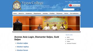 Aconex Asia Login - Vysya College