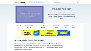 Mea.aconex.com website. Aconex Middle East & Africa Login.