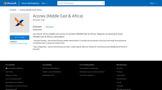 Aconex (Middle East & Africa) - Azure Marketplace - Microsoft