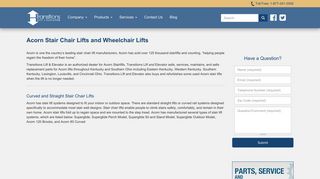 Acorn Stair Chair Lifts and Wheelchair Lifts | Transitions Lift + Elevator