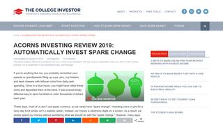 Acorns Investing Review 2019 - Invest Your Spare Change