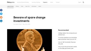 Acorns review: Beware of spare change investment apps | Policygenius