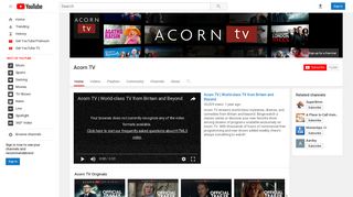 Acorn TV - YouTube