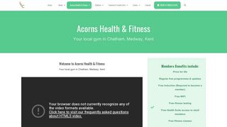 Acorns Health & Fitness » Lordswood Leisure Centre