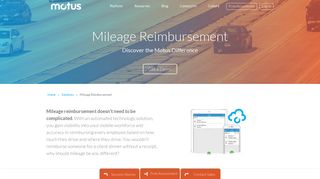 Mileage Reimbursement Solutions For Business | Motus
