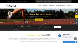 Australian College of Physical Education - ACPE - Sydney Olympic ...