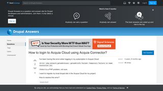 How to login to Acquia Cloud using Acquia Connector? - Drupal ...