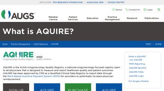 What is AQUIRE? - AQUIRE | AUGS
