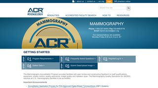 ACR Mammography Accreditation