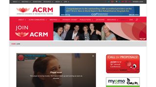 Join - ACRM - American Congress of Rehabilitation Medicine