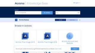 Knowledge Base - Acronis