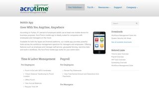 AcroTime Workforce Management | Mobile App