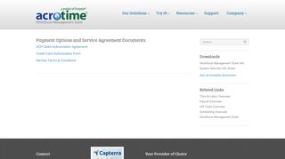 AcroTime Workforce Management | Payment Options and Service ...