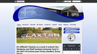 Claxton Elementary School - SharpSchool