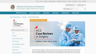 ACS Case Reviews in Surgery - American College of Surgeons