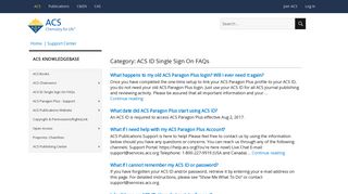 ACS ID Single Sign On FAQs – ACS Knowledgebase