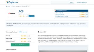 ACS Reviews and Pricing - 2019 - Capterra