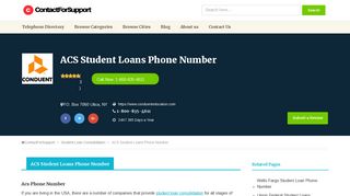 ACS Student Loans Phone Number Education Customer Service
