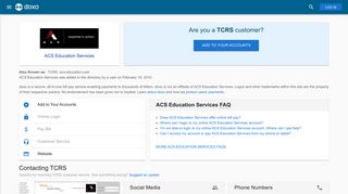 ACS Education Services (TCRS): Login, Bill Pay, Customer Service ...