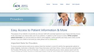 Tools for Healthcare Providers | ACS Benefit Services